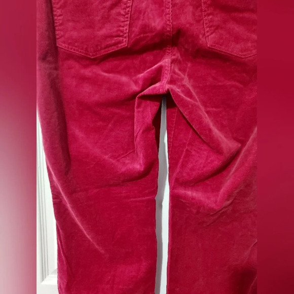 Signature Talbots Red Corduroy Straight Leg Pants in Size 14 - Picture 9 of 13